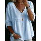 🌸 50% OFF NOW! 🌸Women's Casual V-Neck Lace Trim Top