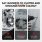 💥LAST DAY SALE 50%OFF💥No-Drill Bathroom Shelf Set 🧴🛁 – Rustproof Carbon Steel, Quick-Drain, Modular Storage