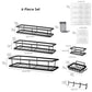 💥LAST DAY SALE 50%OFF💥No-Drill Bathroom Shelf Set 🧴🛁 – Rustproof Carbon Steel, Quick-Drain, Modular Storage