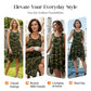 👗 40% OFF! ✨ Sleeveless Camouflage Dress – Asymmetrical Hem, Edgy Style, Unique 🍂