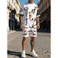 👕 50% OFF NOW! ⏰ Men's Lion Graphic Set – Bold lion print & breathable fabric – Relaxed fit, perfect for streetwear or casual days – cool 2-piece style 🩸😎