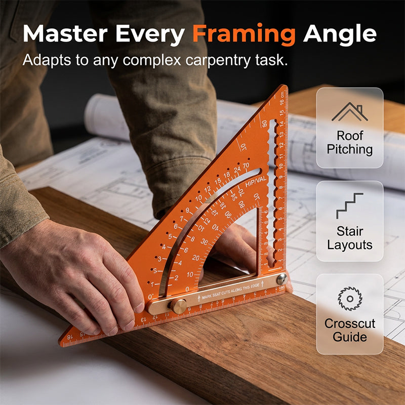 🎁2026 New Arrivals 50% OFF💥Precision Woodworking Triangle Square – Adjustable, Anti-Rust, Alloy 🛠️