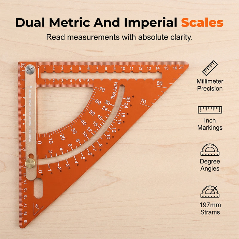 🎁2026 New Arrivals 50% OFF💥Precision Woodworking Triangle Square – Adjustable, Anti-Rust, Alloy 🛠️