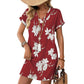 🌈Women's Summer Casual V-Neck T-Shirt Dress💃
