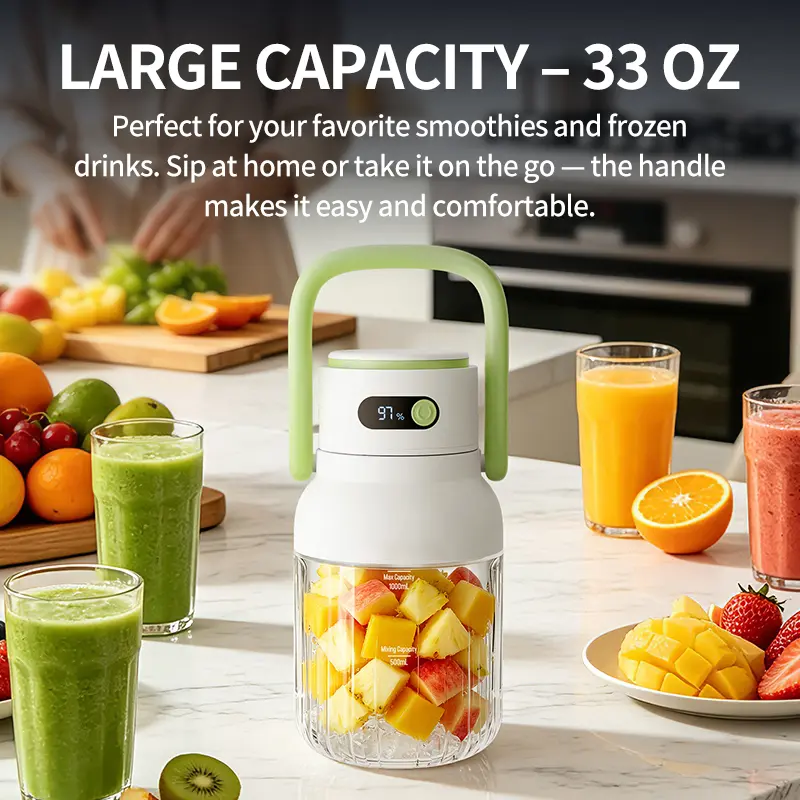 Portable Blender with Digital Display–🥤Smoothies On-the-Go!