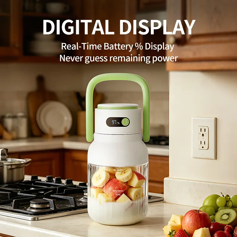 Portable Blender with Digital Display–🥤Smoothies On-the-Go!
