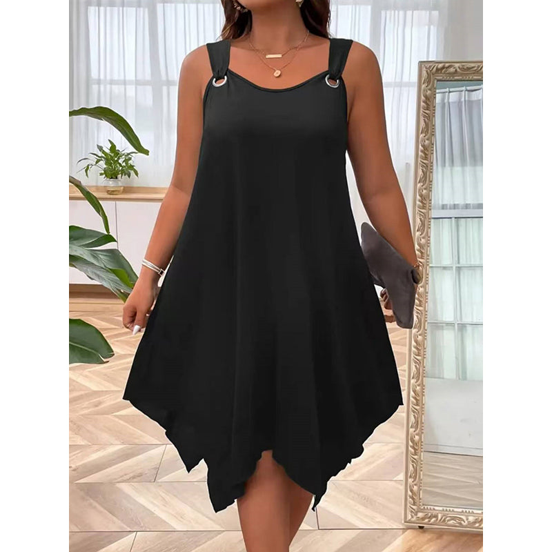📢📢50% OFF !! ⏰Women's Sleeveless Dress with Asymmetrical Hem