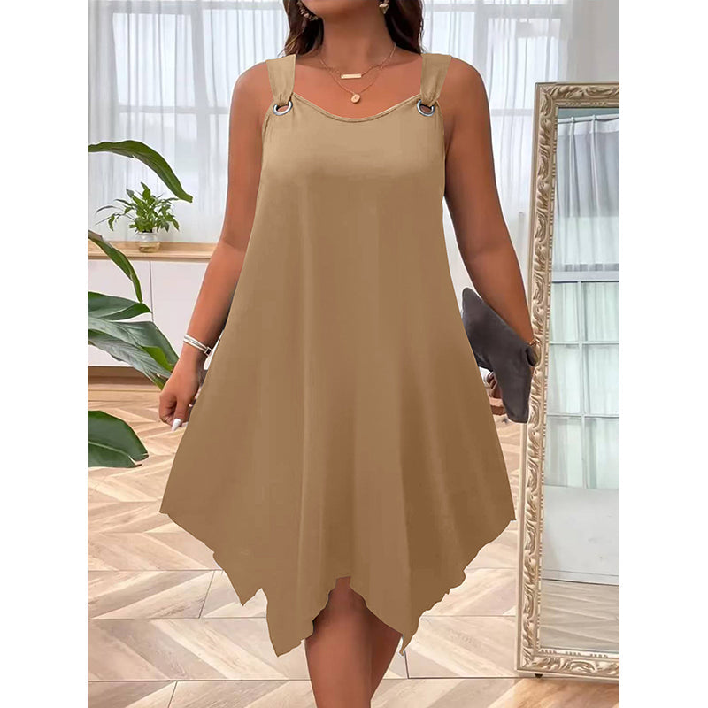 📢📢50% OFF !! ⏰Women's Sleeveless Dress with Asymmetrical Hem