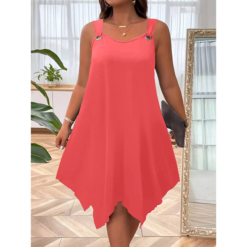 📢📢50% OFF !! ⏰Women's Sleeveless Dress with Asymmetrical Hem