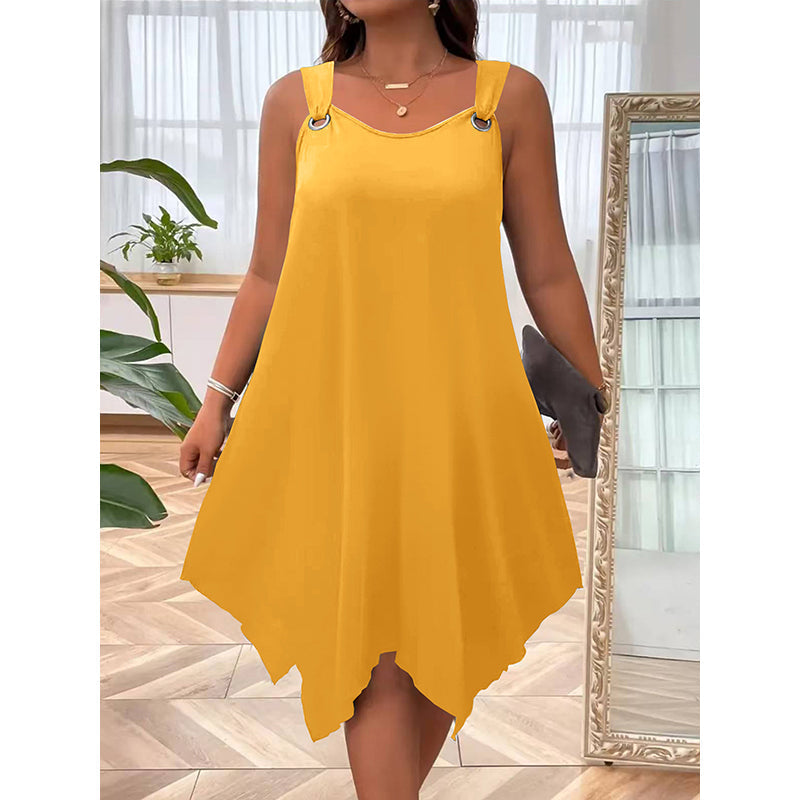📢📢50% OFF !! ⏰Women's Sleeveless Dress with Asymmetrical Hem