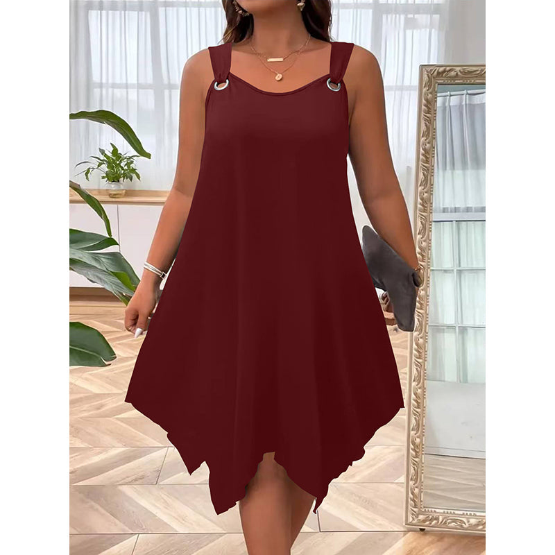 📢📢50% OFF !! ⏰Women's Sleeveless Dress with Asymmetrical Hem