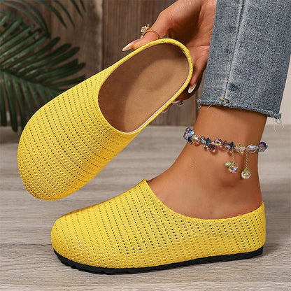 🎁2026 New Arrivals 50% OFF💥Women's Breathable Knit Slip-On Mules – Lightweight & cushioned – Easy on/off, perfect for casual days or quick errands – airy and comfy 🌸
