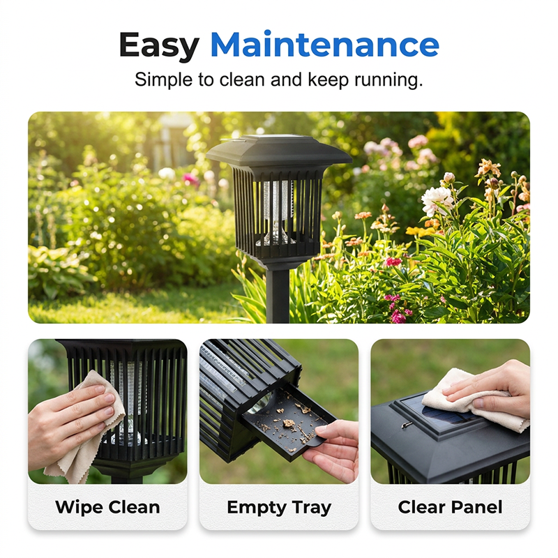 ⏳🔥LIMITED-TIME 50% OFF! 💡Solar Powered 2-in-1 Mosquito Zapper & Garden Light
