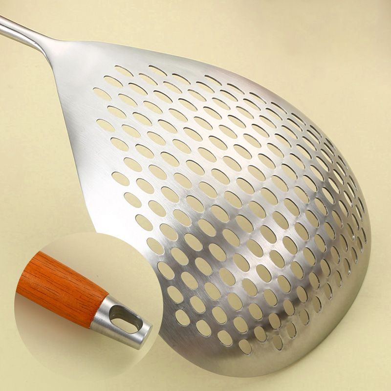 🥄 50% OFF NOW! 🍟 Stainless Steel Skimmer Spoon – Fast draining, heat-safe & versatile – Perfect for frying, soups & pasta 🍳