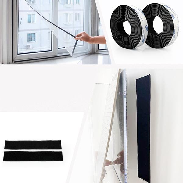 9-meter self-adhesive hook-and-loop tape (back side)