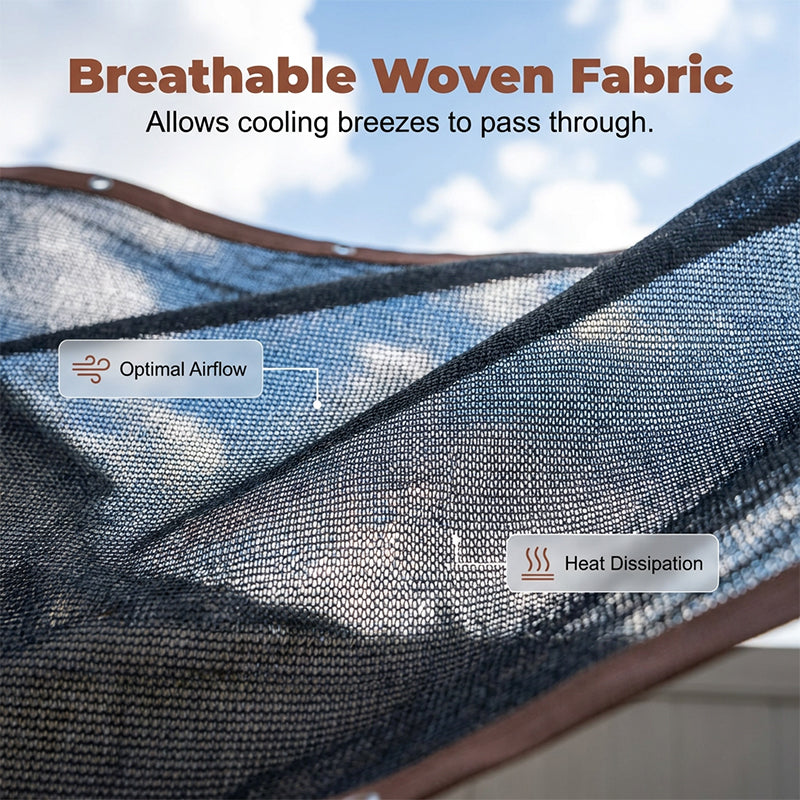 UV-Blocking HDPE Shade Net with Grommets