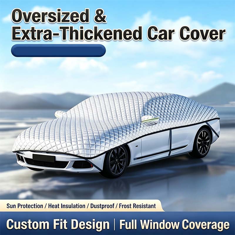 ⏳Limited-time 50% off⏰🚗Thick Half Car Cover Sun Snow Protection🛡️🌨️☀️