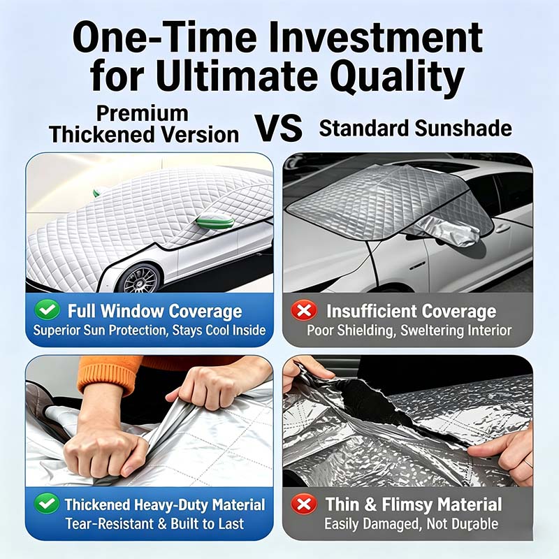 ⏳Limited-time 50% off⏰🚗Thick Half Car Cover Sun Snow Protection🛡️🌨️☀️