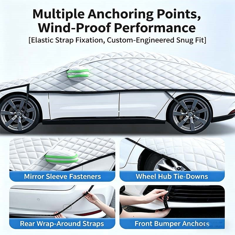 ⏳Limited-time 50% off⏰🚗Thick Half Car Cover Sun Snow Protection🛡️🌨️☀️