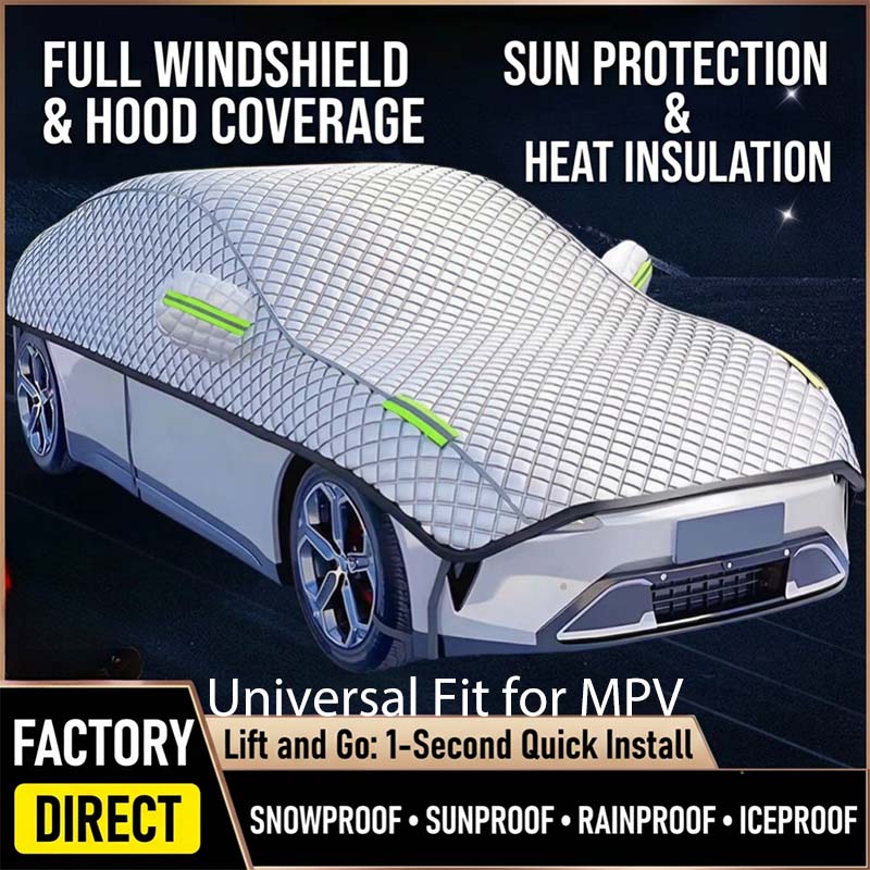 ⏳Limited-time 50% off⏰🚗Thick Half Car Cover Sun Snow Protection🛡️🌨️☀️