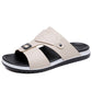 👞 50% OFF! 💫 Men's faux leather slip-on sandals – Breathable mesh & non-slip sole – Comfortable fit, perfect for summer, the beach, or everyday walks 🏖️