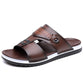 👞 50% OFF! 💫 Men's faux leather slip-on sandals – Breathable mesh & non-slip sole – Comfortable fit, perfect for summer, the beach, or everyday walks 🏖️