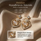 📢📢50% OFF !! ⏰Women's Sparkling Double Heart Drop Earrings