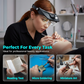 🔬 LIMITED-TIME 50% OFF! 💥 LED Headband Magnifier with 4 Lenses – Hands-Free, Precision Zoom, Built-In Light ✨