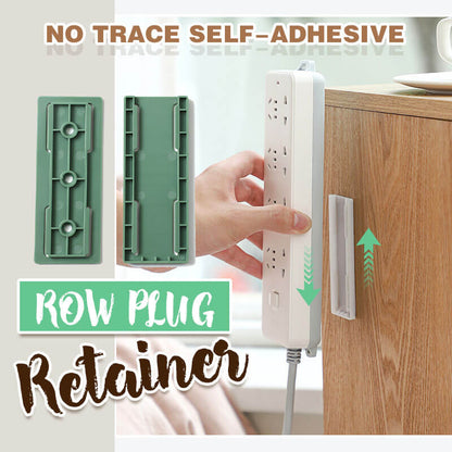 No-Trace Self-Adhesive Power Strip Holder | Punch-Free, Reusable, 8-Pack