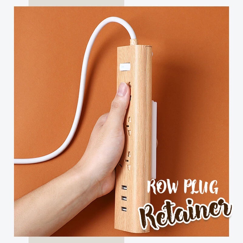 No-Trace Self-Adhesive Power Strip Holder | Punch-Free, Reusable, 8-Pack