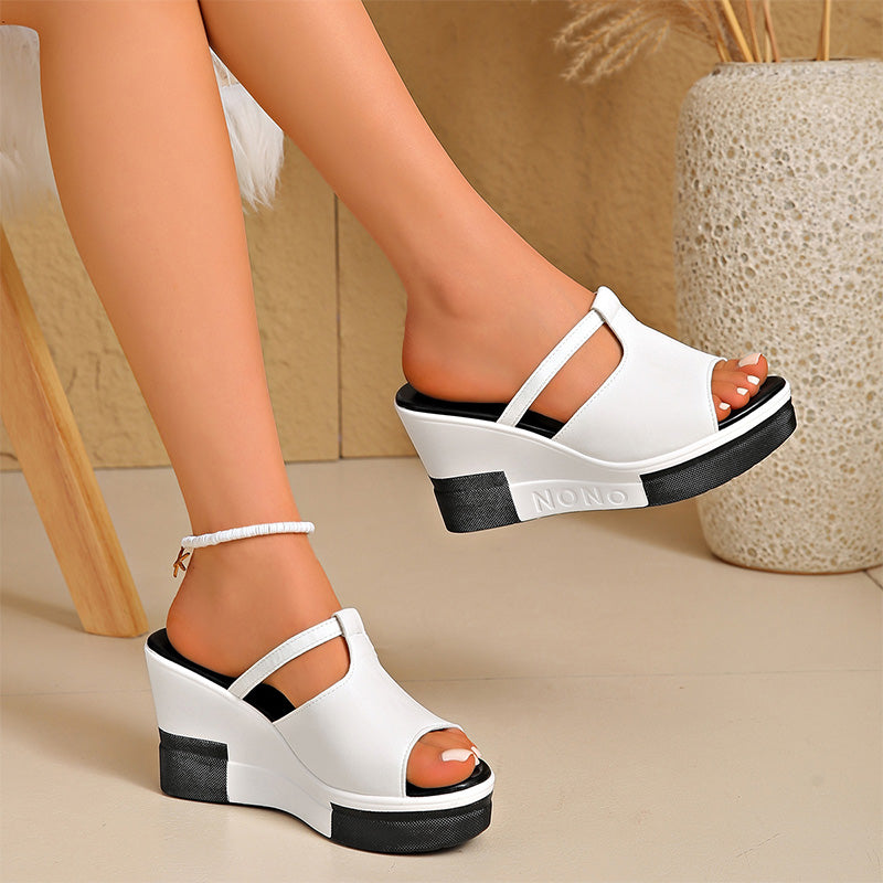 📢📢40% OFF !! ⏰Women's Elegant Platform Wedge Sandals