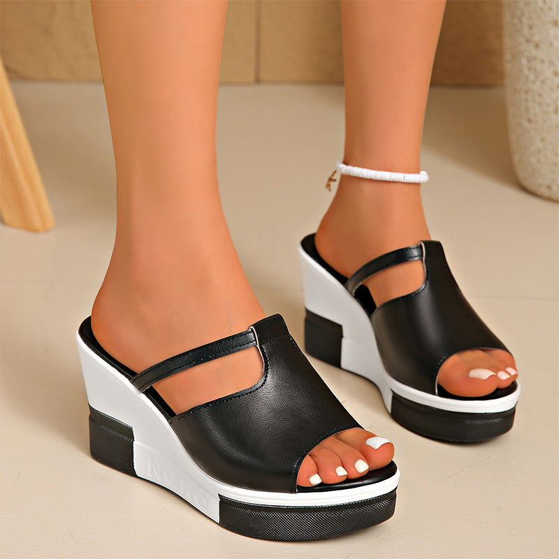 📢📢40% OFF !! ⏰Women's Elegant Platform Wedge Sandals