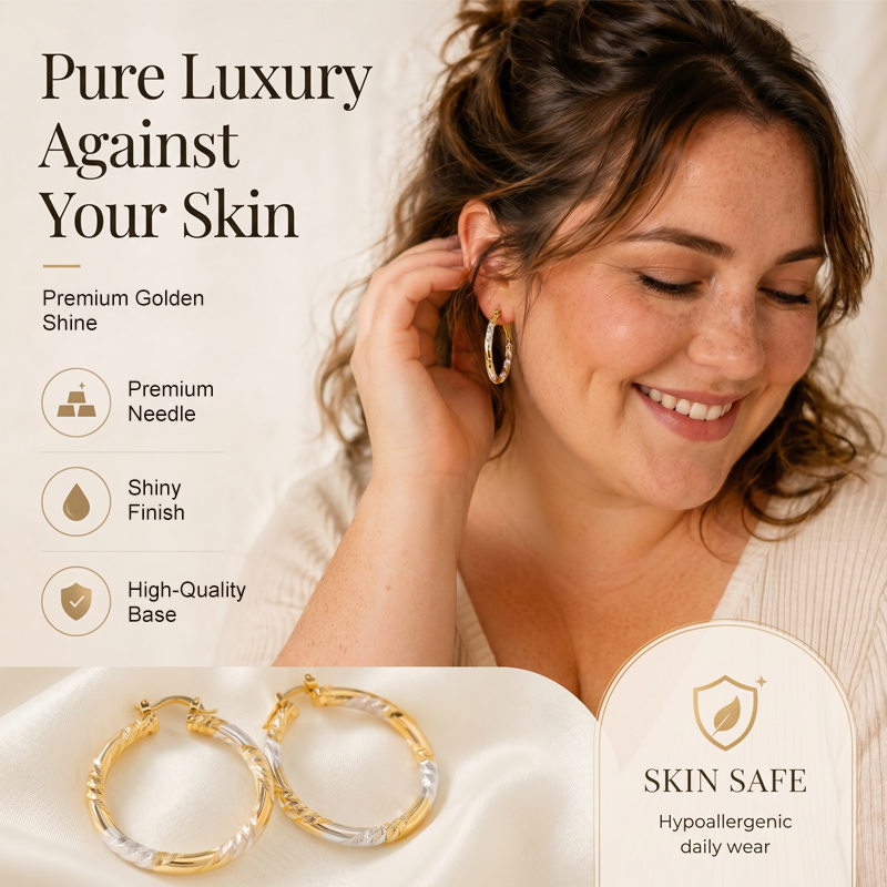 ⏳Time-Limited Special⏰Women's Elegant Twisted Hoop Earrings