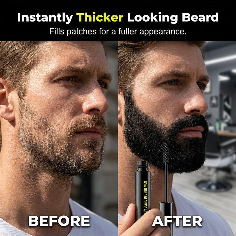 🖍️Instant Gray Beard Dye – Fuller & Bolder Look, Portable Touch-Up Wand