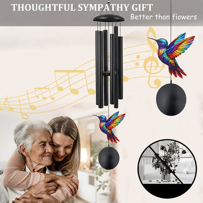 🎐 50% OFF NOW! 🌿 Vintage Metal Memorial Wind Chimes for Garden – Rust-resistant & serene tone – Engraved sentiment, perfect for remembrance or peaceful outdoor decor 🕊️