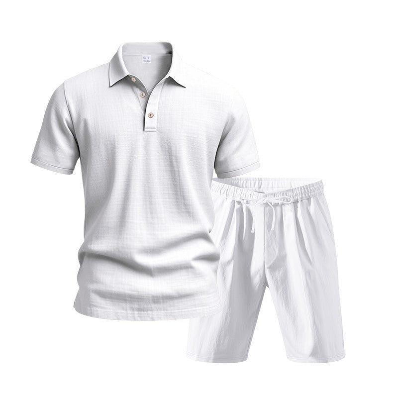 👕 50% OFF NOW! 🌴 Men's Casual Top & Shorts 2-Piece Set – Breathable & relaxed fit – Perfect for summer, beach or lounging – easy matching style 🩳☀️