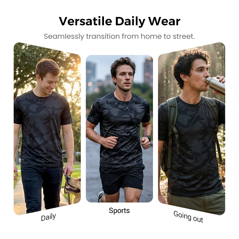 🏃‍♂️ 30% OFF NOW! 🌲 Men's Quick Dry Camo Sports T-Shirt – Moisture Wicking & Active Fit – Train in Style 💪