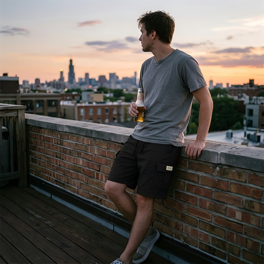 Men's Breathable Cargo Shorts | Lightweight Moisture-Wicking Multi-Pocket Trousers for Smart Casual & Summer Holidays