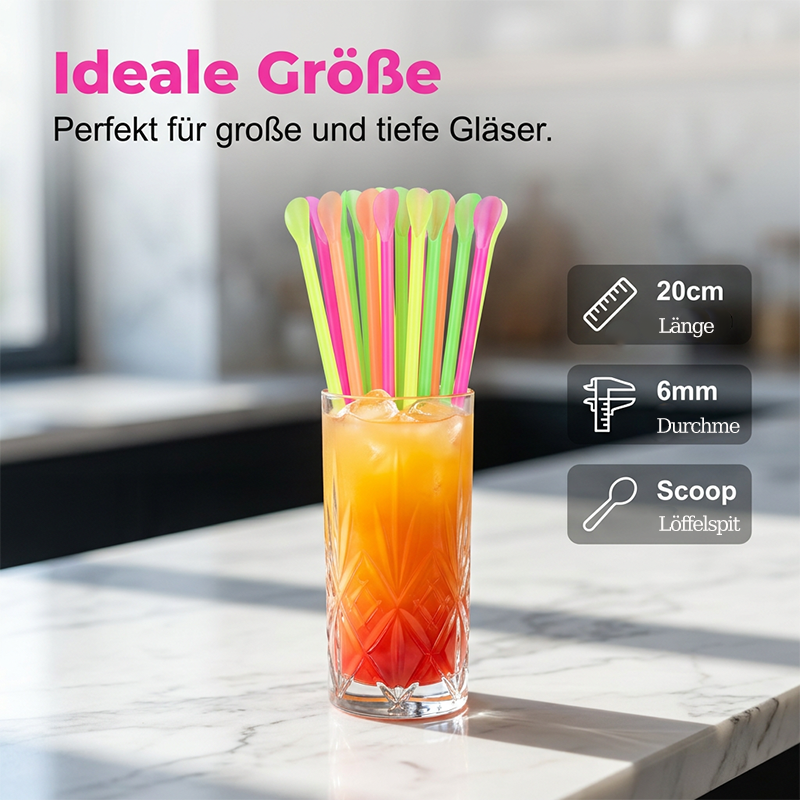 🍹50% OFF🌈2-In-1 Spoon Straws