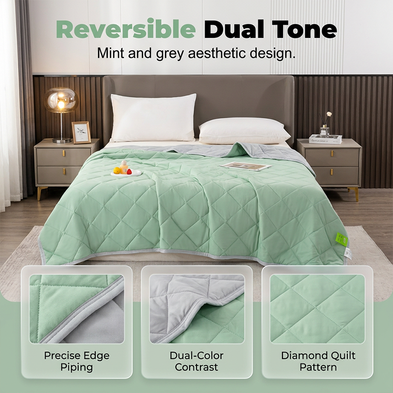 🛏️ LIMITED-TIME 50% OFF! 💥 Cooling Throw Blanket for Hot Sleepers – Thermal-Regulating, Lightweight, Reversible ✨