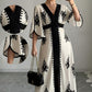 👗Women's Elegant V-Neck Print Maxi Dress– Elegant, Flattering & Effortlessly Chic ✨