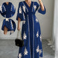 👗Women's Elegant V-Neck Print Maxi Dress– Elegant, Flattering & Effortlessly Chic ✨