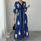 👗Women's Elegant V-Neck Print Maxi Dress– Elegant, Flattering & Effortlessly Chic ✨
