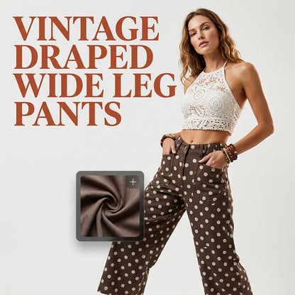 🌸 50% OFF NOW! 🌸 Women's Casual Polka Dot Wide Leg Pants