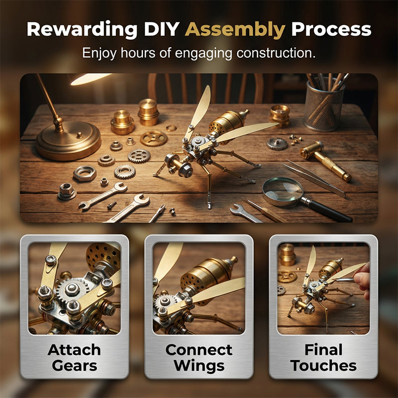 🐝3D Metal Bee Puzzle Assembly Model Kit