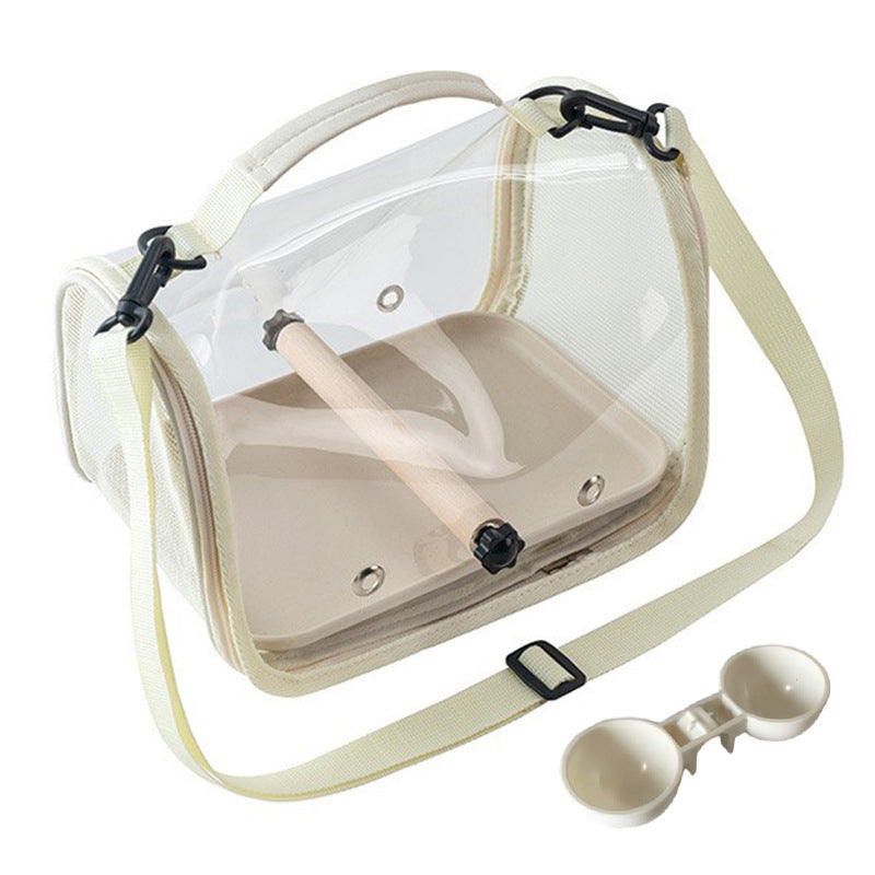 Portable Transparent Bird Carrier Bag