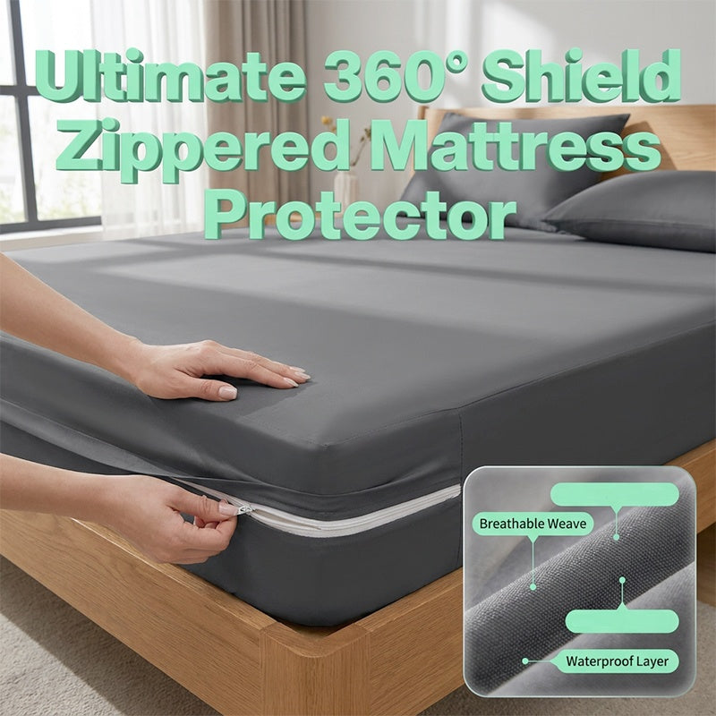 Zippered Mattress Protector with Breathable Fabric