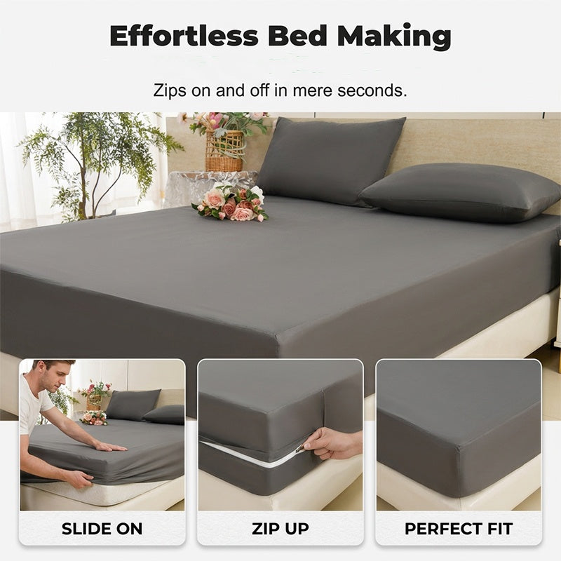 Zippered Mattress Protector with Breathable Fabric