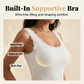 📢📢53% OFF !! ⏰Women's Slim Fit Sleeveless Top Ribbed Cami with Built-in Cups and Lace