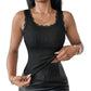 📢📢53% OFF !! ⏰Women's Slim Fit Sleeveless Top Ribbed Cami with Built-in Cups and Lace